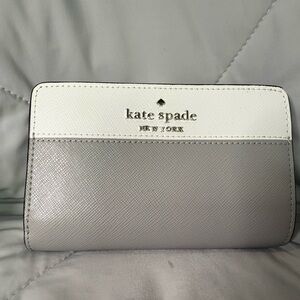 Kate Spade Two-Tone Gray and White Wallet